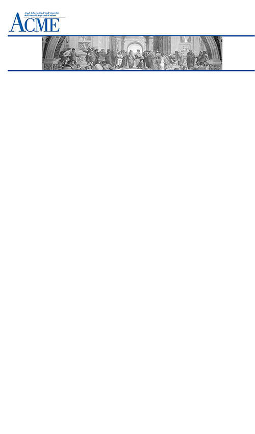 米蘭大學(xué)人文研究學(xué)院Acme年鑒